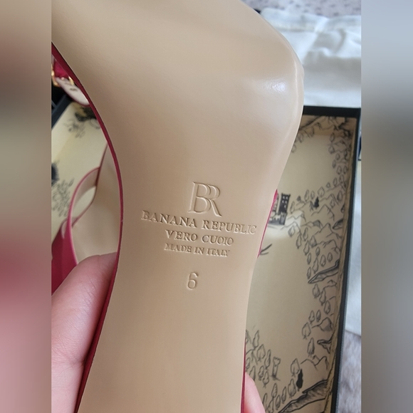 NWT Terzo Satin Sandal, Raspberry, sz 6 - Picture 7 of 14